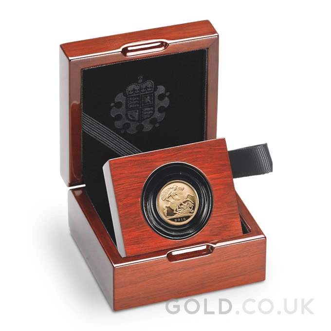 2015 Proof Gold Half Sovereign Boxed