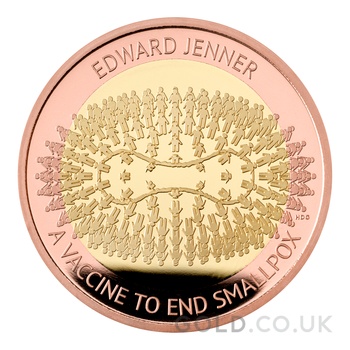 2023 Proof £2 Gold Coin Edward Jenner Boxed