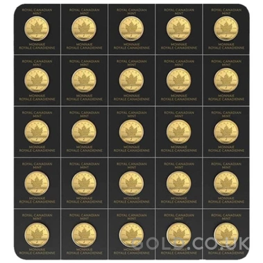 2022 MapleGram 25 x 1g Gold Coins
