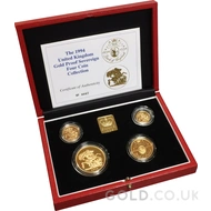 1994 Gold Proof Sovereign Four Coin Boxed Set
