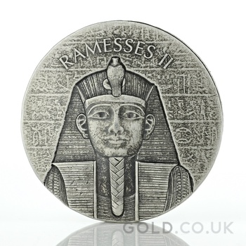 Egyptian Relics Pharaoh Ramesses II Silver Coin 2oz