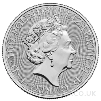 2023 Yale of Beaufort Platinum Coin Tudor Beasts 1oz