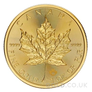 2026 Gold Canadian Maple Leaf Coin 1oz