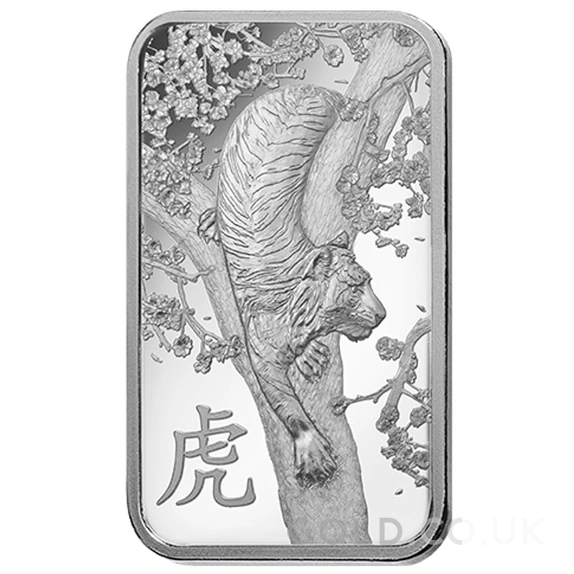 10g Silver Bar 2022 Year of the Tiger Bar PAMP