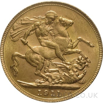 1911 Gold Sovereign Coin George V Perth
