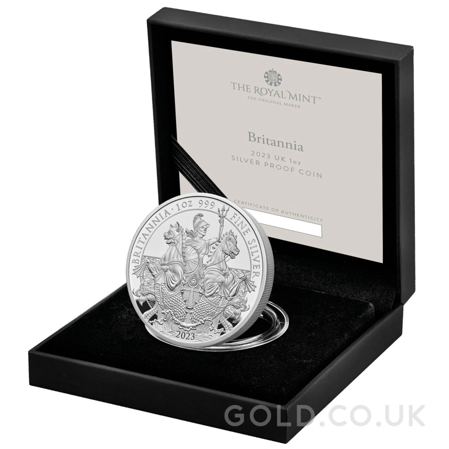 2023 Proof Silver Britannia Coin 1oz Boxed