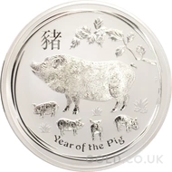 Silver Perth Mint Year of the Pig 1KG (2019)