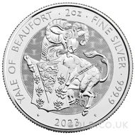 2023 The Yale of Beaufort - Tudor Beasts 2oz Silver Coin
