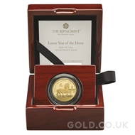 2026 1/4oz Gold Proof Royal Mint Lunar Year of the Horse Boxed