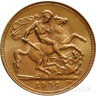 1932 Gold Sovereign Coin George V (SA)