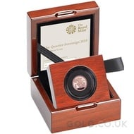 Gold Proof Quarter Sovereign Boxed (2019)