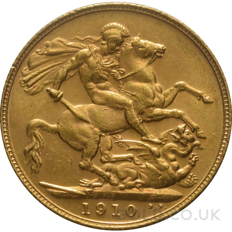 1910 Gold Sovereign Coin Edward VII