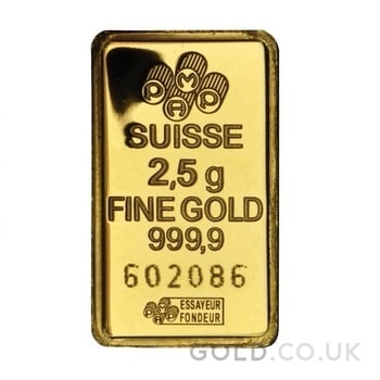 2.5g Gold Bars (Pre Owned)