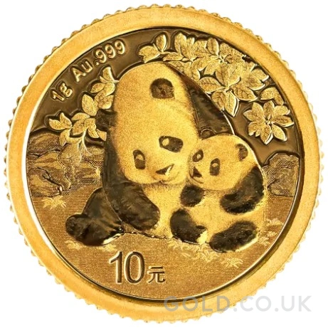 2024 1g Chinese Panda Gold Coin