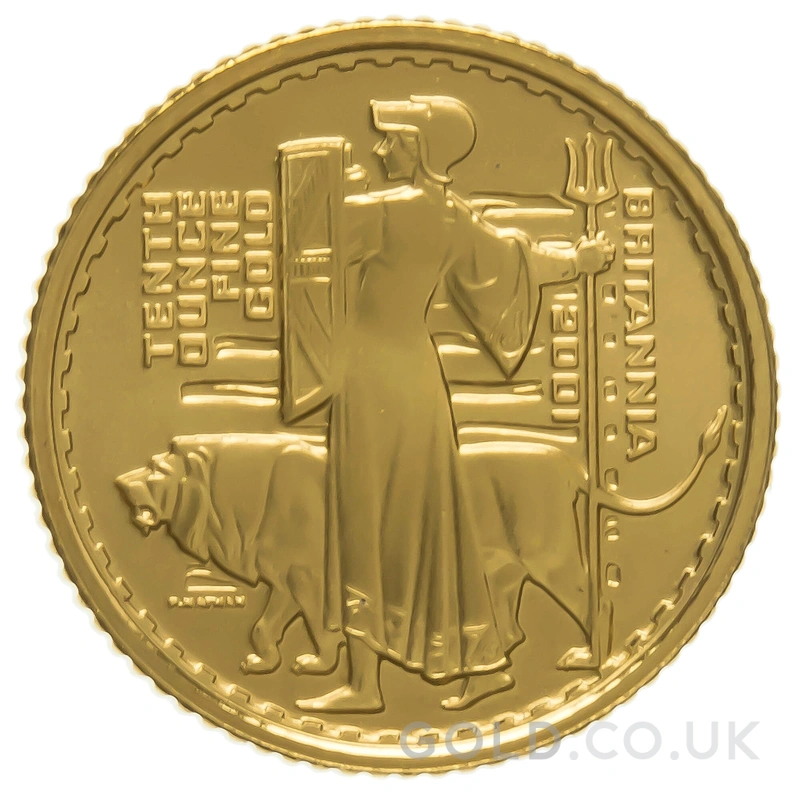 2001 Proof 1/10oz Gold Britannia Coin
