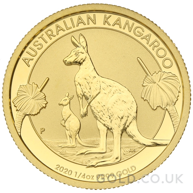2020 1/4oz Australian Kangaroo Gold Nugget Coin