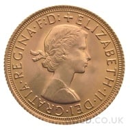 Elizabeth II, Young Head - Gold Sovereign