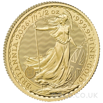 2026 1/2oz Gold Britannia Coin