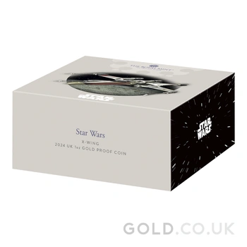 2024 1oz X-Wing Star Wars Proof Gold Coin Boxed