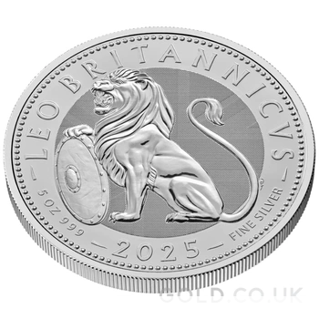 2025 The British Lion 5oz Silver Coin