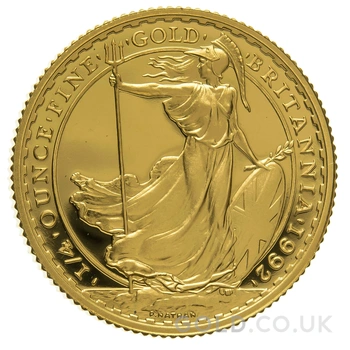 1992 Proof 1/4oz Gold Britannia Coin